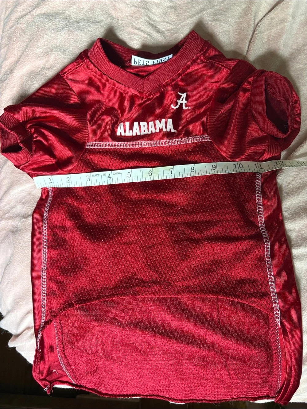 Pets First Red Alabama Pet Jersey